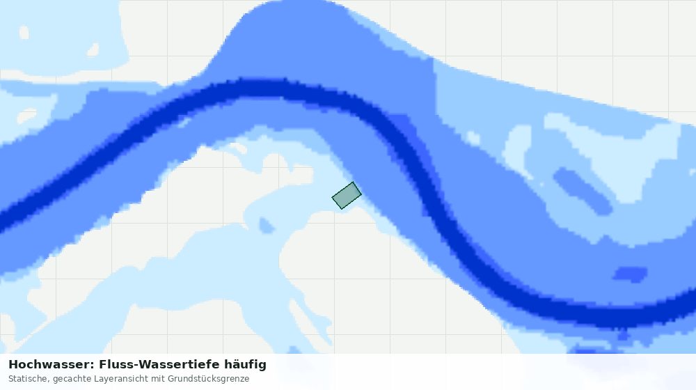 Statische Kartenansicht: Hochwasser: Fluss-Wassertiefe häufig