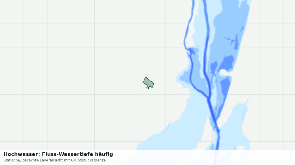 Statische Kartenansicht: Hochwasser: Fluss-Wassertiefe häufig