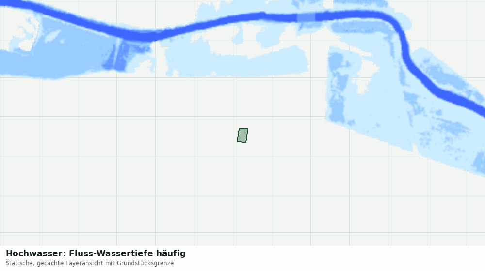 Statische Kartenansicht: Hochwasser: Fluss-Wassertiefe häufig