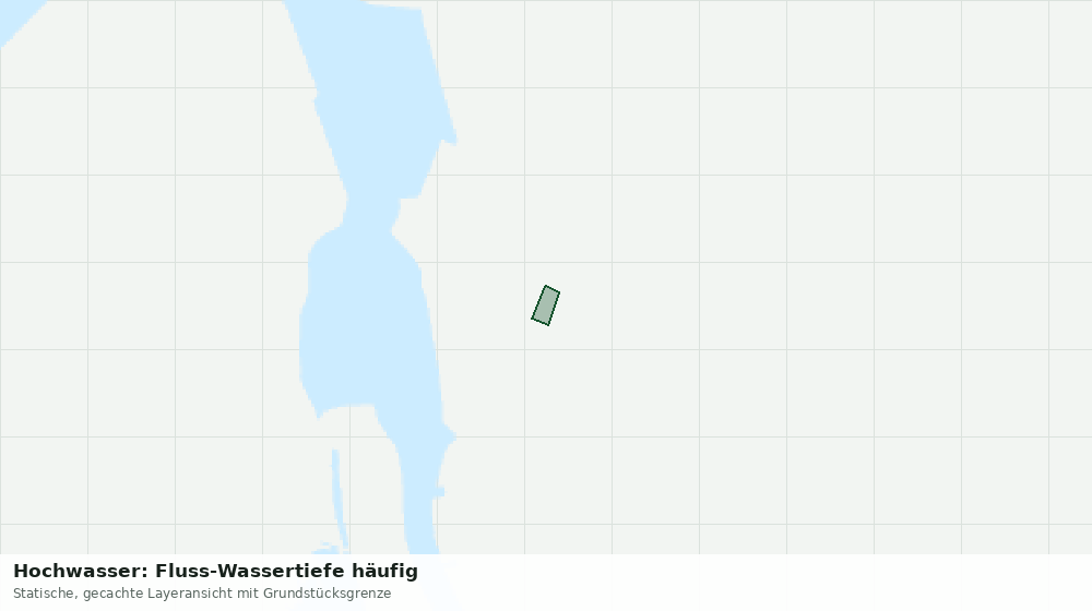 Statische Kartenansicht: Hochwasser: Fluss-Wassertiefe häufig