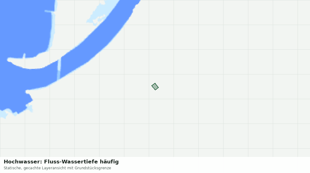 Statische Kartenansicht: Hochwasser: Fluss-Wassertiefe häufig