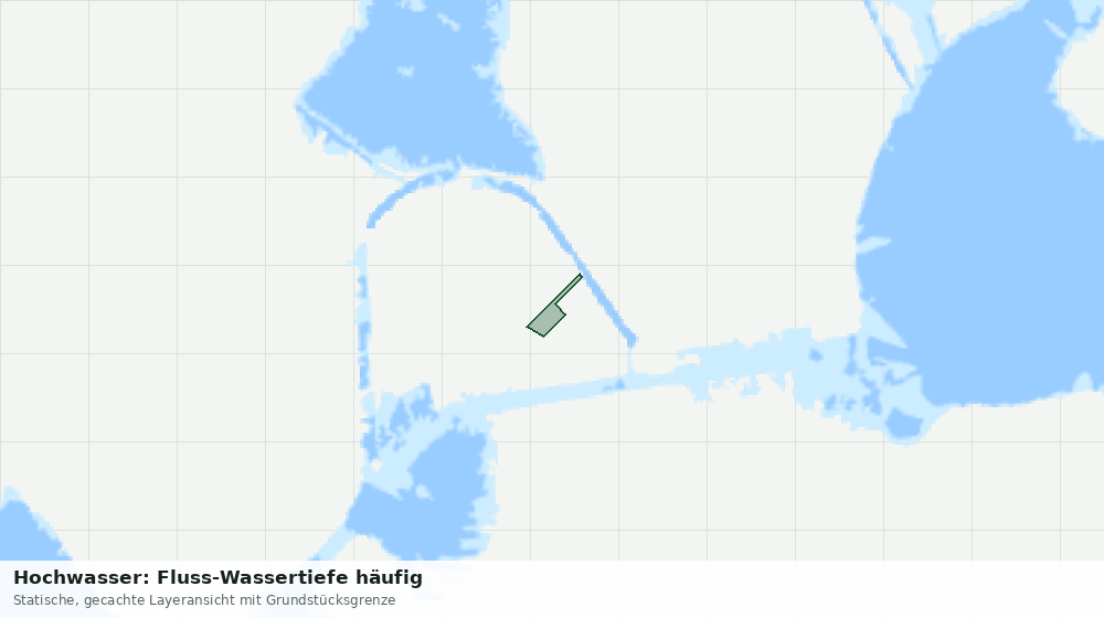 Statische Kartenansicht: Hochwasser: Fluss-Wassertiefe häufig