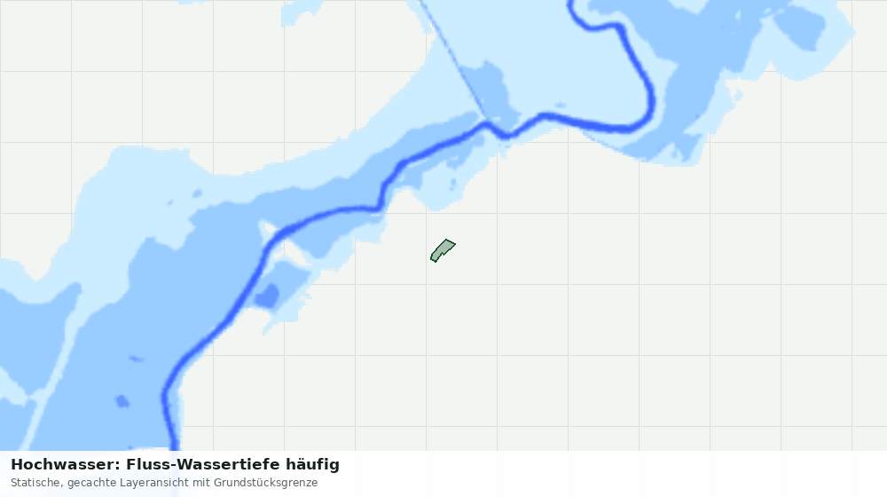 Statische Kartenansicht: Hochwasser: Fluss-Wassertiefe häufig