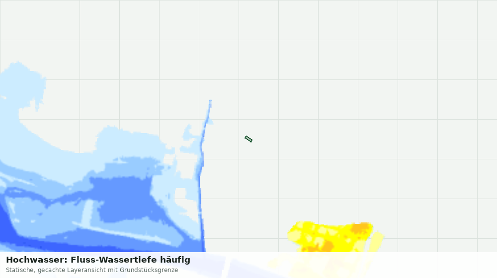 Statische Kartenansicht: Hochwasser: Fluss-Wassertiefe häufig
