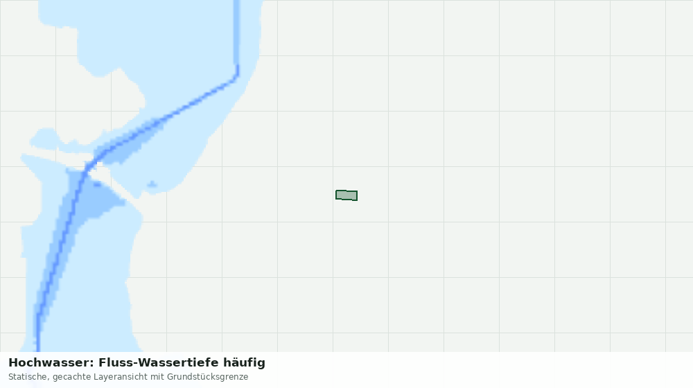 Statische Kartenansicht: Hochwasser: Fluss-Wassertiefe häufig