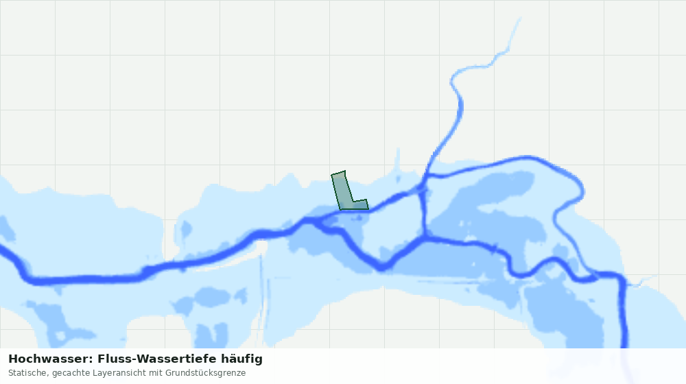 Statische Kartenansicht: Hochwasser: Fluss-Wassertiefe häufig