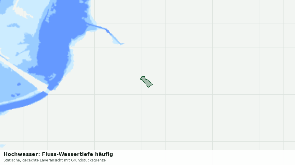 Statische Kartenansicht: Hochwasser: Fluss-Wassertiefe häufig