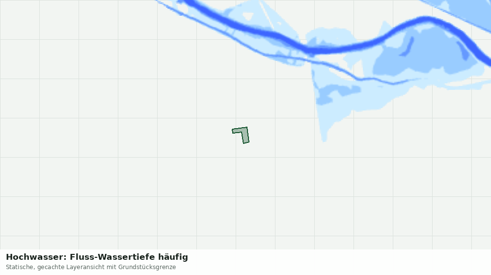 Statische Kartenansicht: Hochwasser: Fluss-Wassertiefe häufig