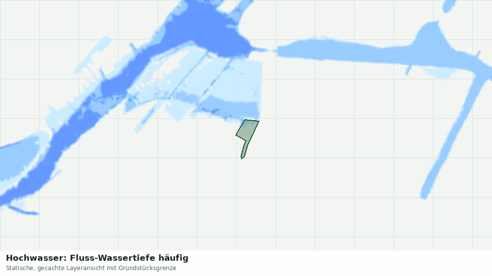 Statische Kartenansicht: Hochwasser: Fluss-Wassertiefe häufig