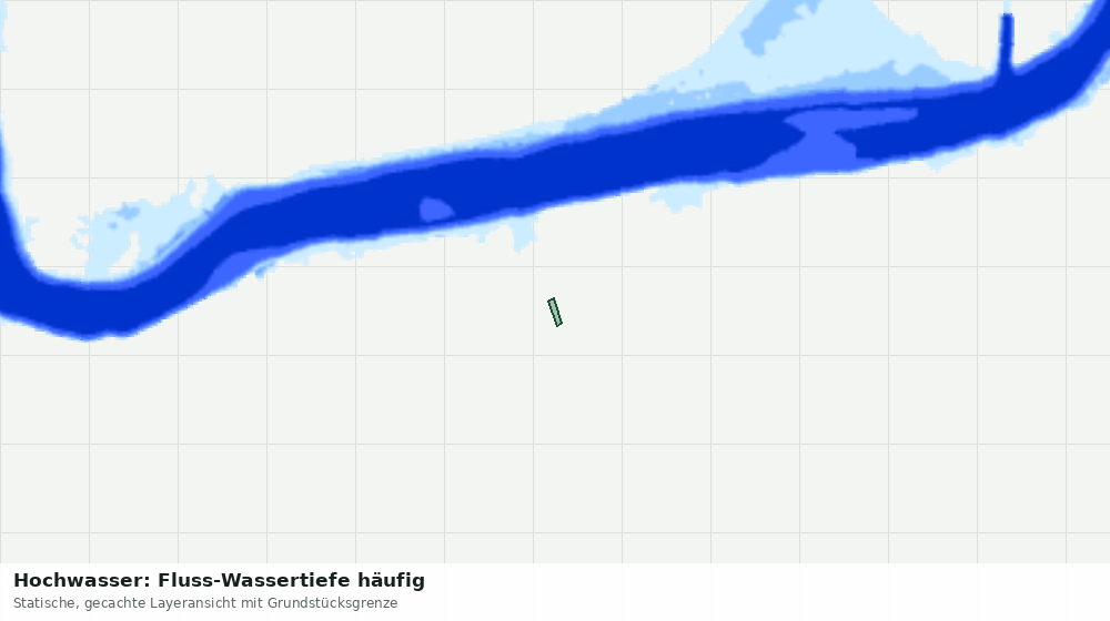 Statische Kartenansicht: Hochwasser: Fluss-Wassertiefe häufig