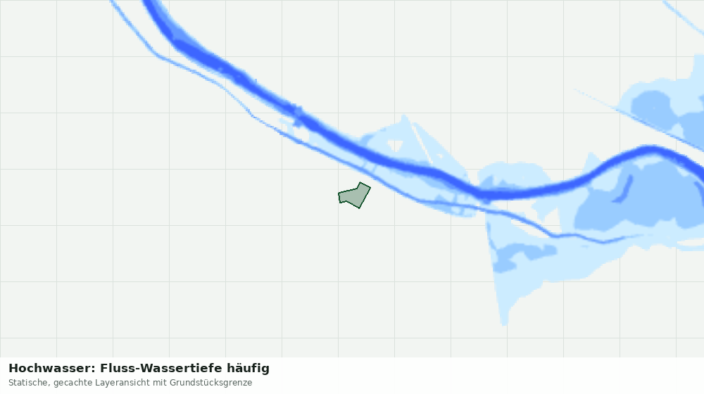 Statische Kartenansicht: Hochwasser: Fluss-Wassertiefe häufig