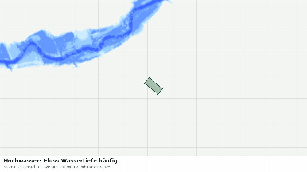 Statische Kartenansicht: Hochwasser: Fluss-Wassertiefe häufig