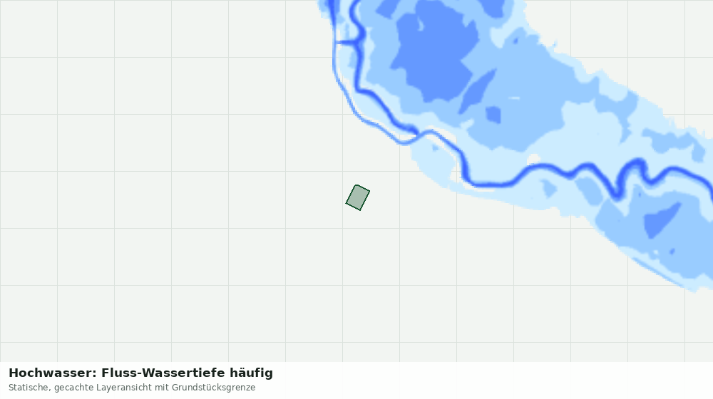 Statische Kartenansicht: Hochwasser: Fluss-Wassertiefe häufig