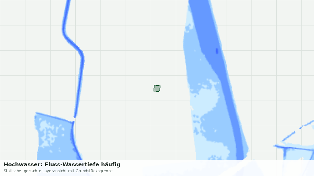 Statische Kartenansicht: Hochwasser: Fluss-Wassertiefe häufig