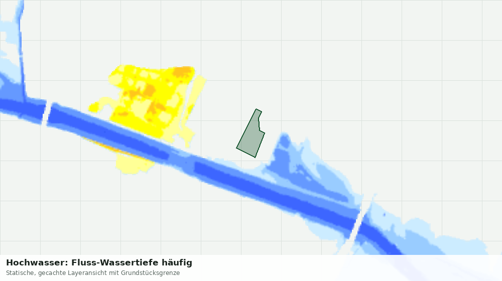 Statische Kartenansicht: Hochwasser: Fluss-Wassertiefe häufig