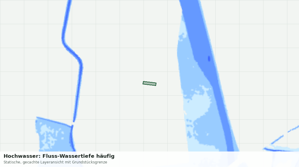 Statische Kartenansicht: Hochwasser: Fluss-Wassertiefe häufig