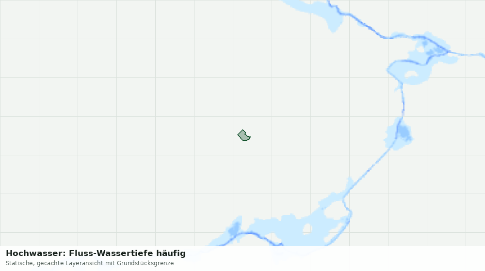 Statische Kartenansicht: Hochwasser: Fluss-Wassertiefe häufig