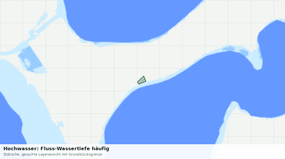 Statische Kartenansicht: Hochwasser: Fluss-Wassertiefe häufig