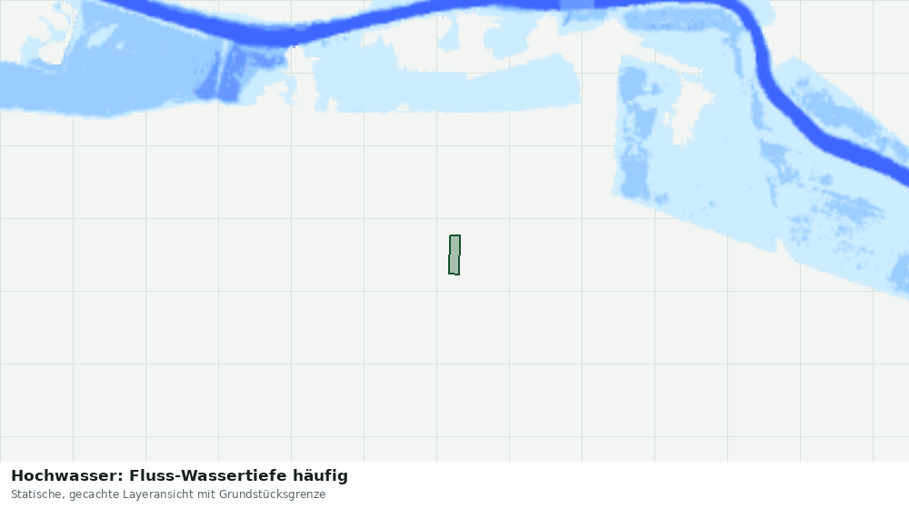 Statische Kartenansicht: Hochwasser: Fluss-Wassertiefe häufig