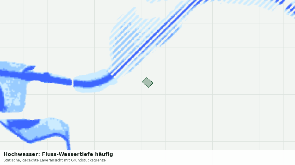 Statische Kartenansicht: Hochwasser: Fluss-Wassertiefe häufig