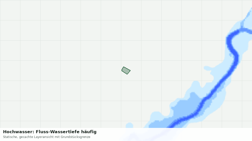 Statische Kartenansicht: Hochwasser: Fluss-Wassertiefe häufig