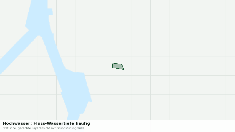 Statische Kartenansicht: Hochwasser: Fluss-Wassertiefe häufig