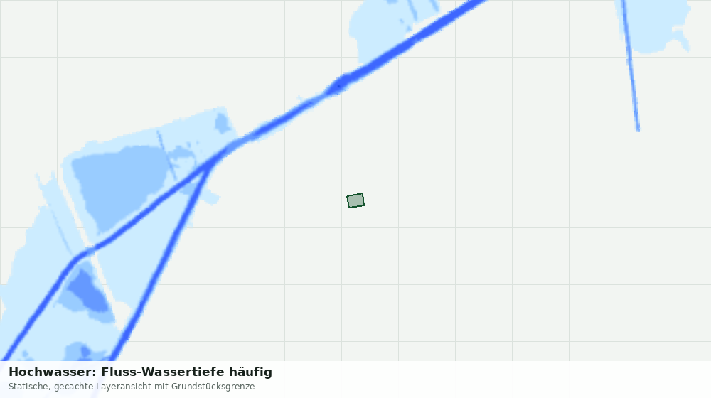 Statische Kartenansicht: Hochwasser: Fluss-Wassertiefe häufig