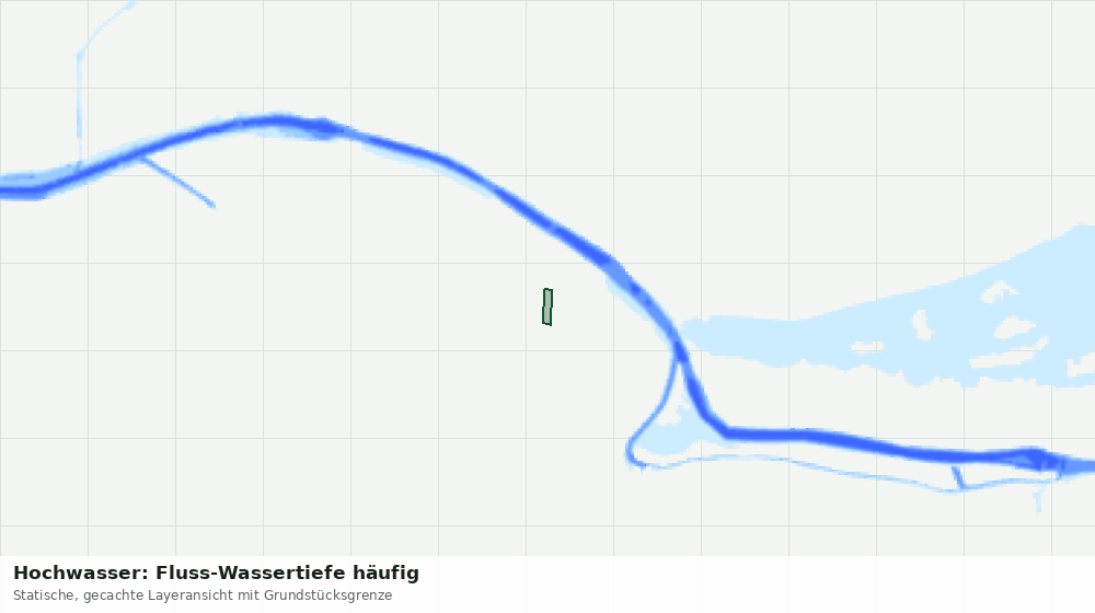 Statische Kartenansicht: Hochwasser: Fluss-Wassertiefe häufig
