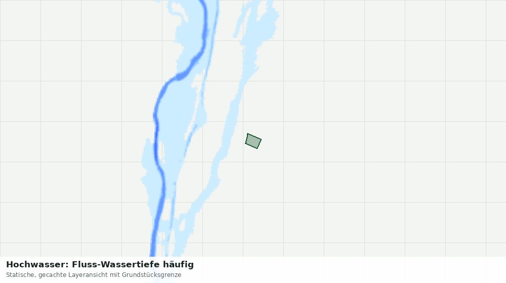 Statische Kartenansicht: Hochwasser: Fluss-Wassertiefe häufig
