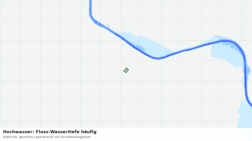 Statische Kartenansicht: Hochwasser: Fluss-Wassertiefe häufig