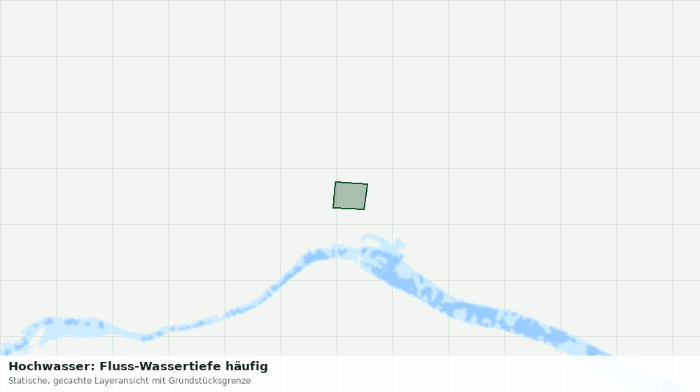 Statische Kartenansicht: Hochwasser: Fluss-Wassertiefe häufig