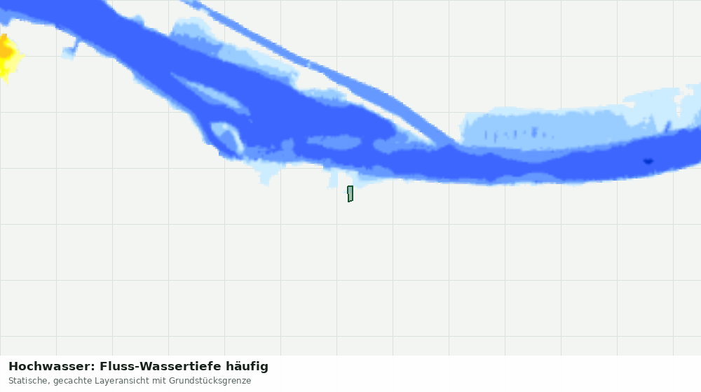 Statische Kartenansicht: Hochwasser: Fluss-Wassertiefe häufig