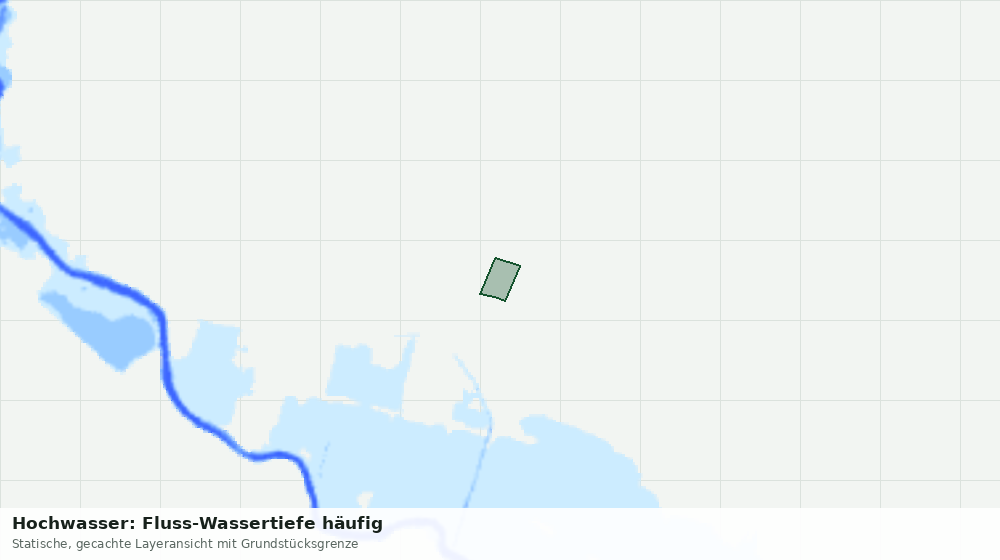 Statische Kartenansicht: Hochwasser: Fluss-Wassertiefe häufig