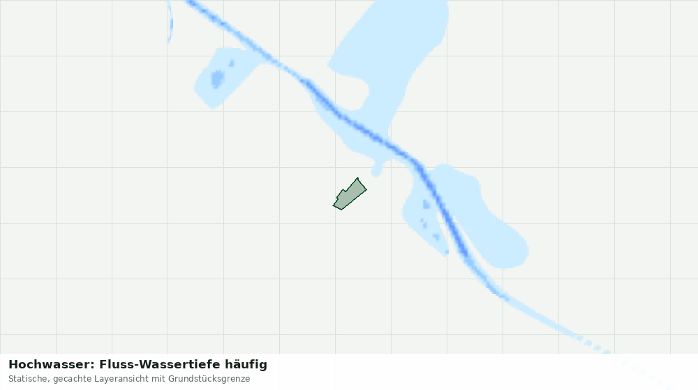 Statische Kartenansicht: Hochwasser: Fluss-Wassertiefe häufig