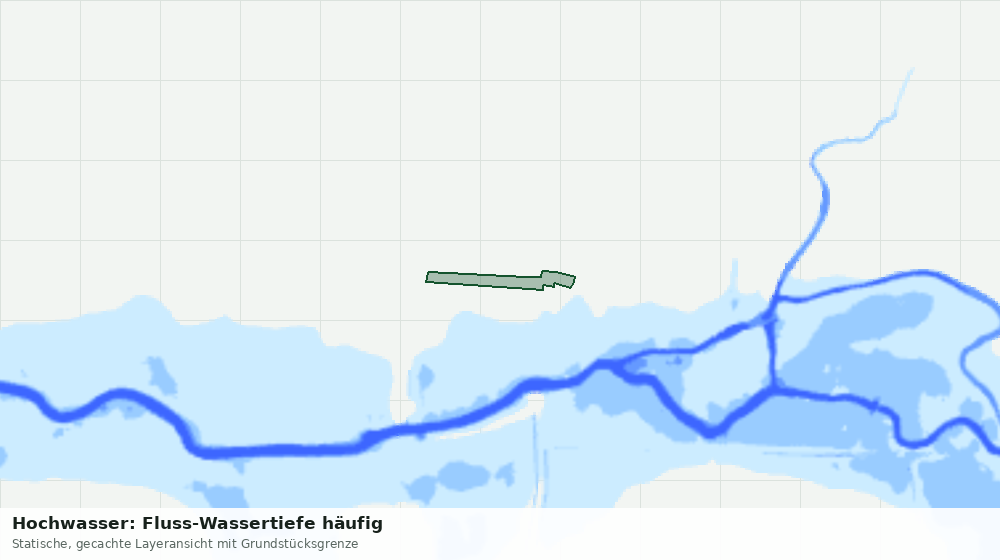 Statische Kartenansicht: Hochwasser: Fluss-Wassertiefe häufig