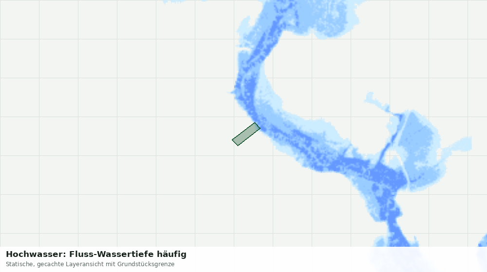 Statische Kartenansicht: Hochwasser: Fluss-Wassertiefe häufig