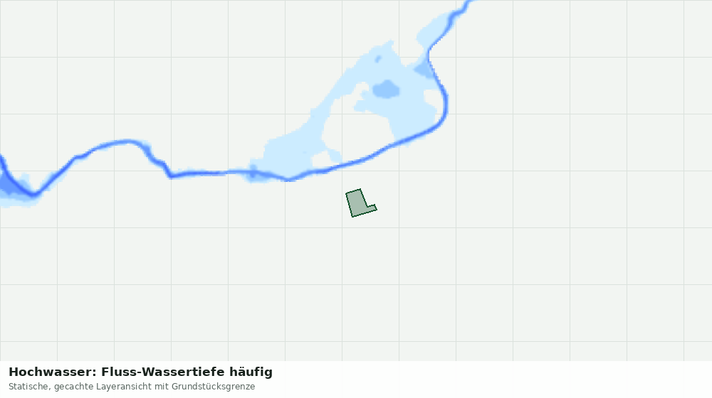 Statische Kartenansicht: Hochwasser: Fluss-Wassertiefe häufig