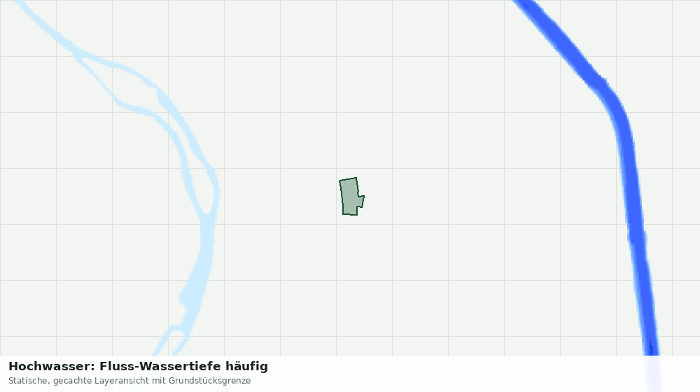 Statische Kartenansicht: Hochwasser: Fluss-Wassertiefe häufig