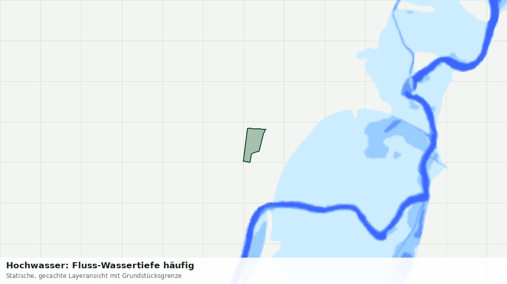 Statische Kartenansicht: Hochwasser: Fluss-Wassertiefe häufig