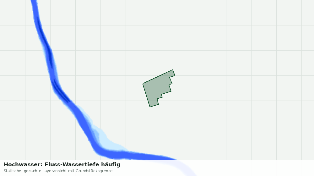 Statische Kartenansicht: Hochwasser: Fluss-Wassertiefe häufig