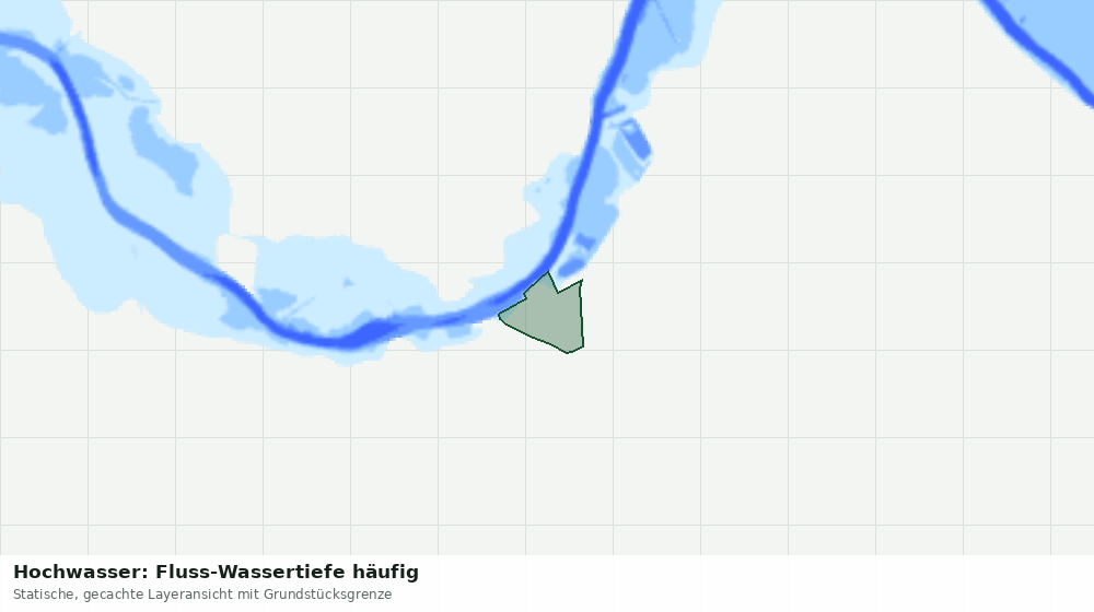 Statische Kartenansicht: Hochwasser: Fluss-Wassertiefe häufig