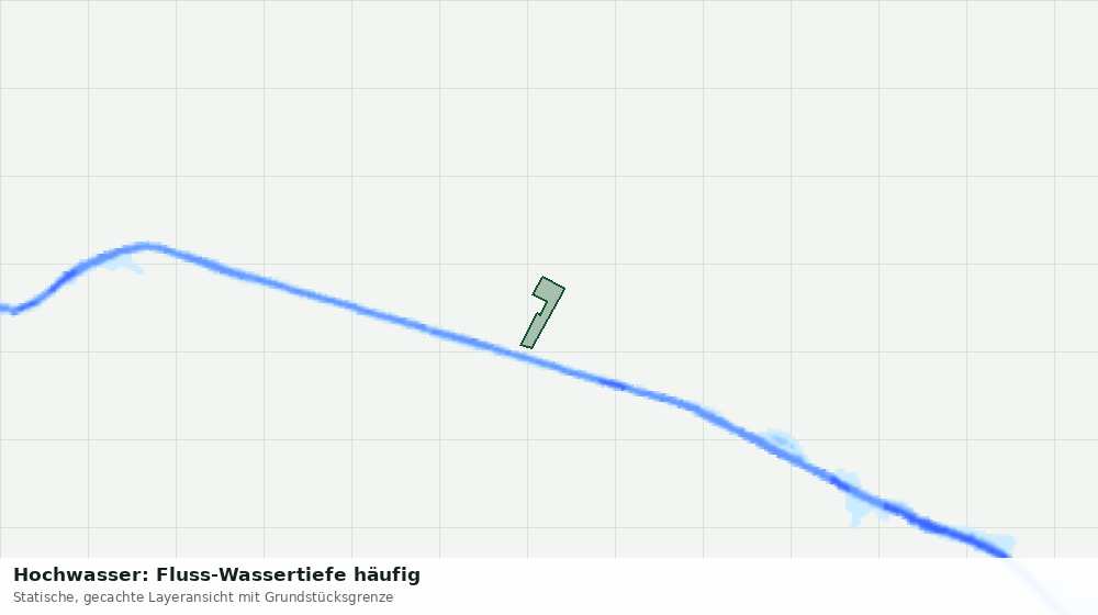 Statische Kartenansicht: Hochwasser: Fluss-Wassertiefe häufig