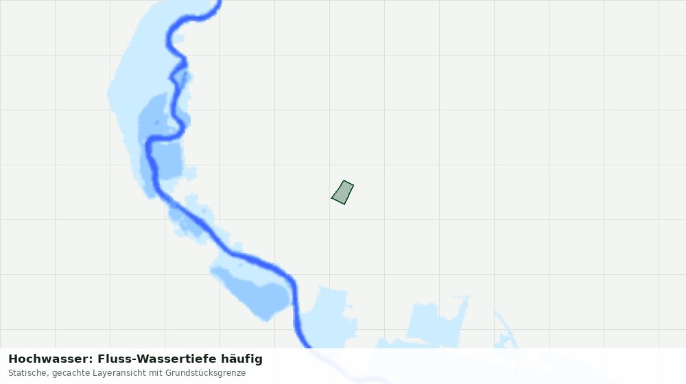Statische Kartenansicht: Hochwasser: Fluss-Wassertiefe häufig