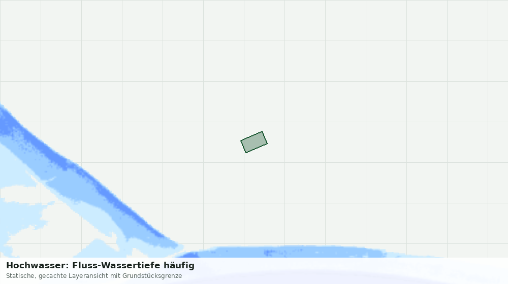 Statische Kartenansicht: Hochwasser: Fluss-Wassertiefe häufig