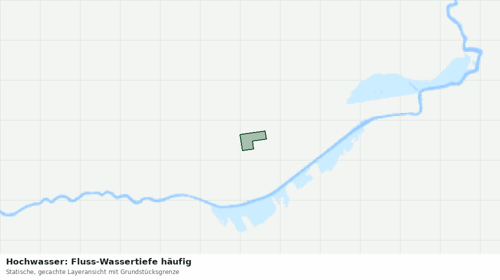 Statische Kartenansicht: Hochwasser: Fluss-Wassertiefe häufig