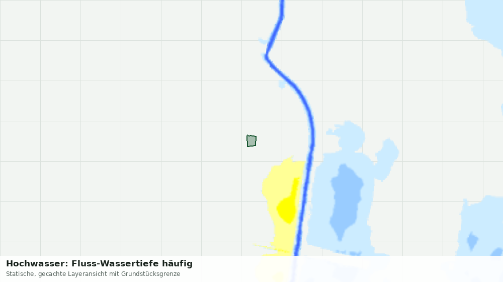 Statische Kartenansicht: Hochwasser: Fluss-Wassertiefe häufig