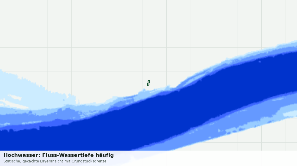 Statische Kartenansicht: Hochwasser: Fluss-Wassertiefe häufig