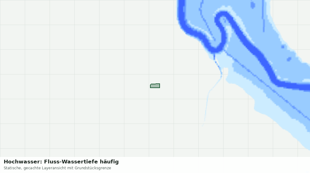Statische Kartenansicht: Hochwasser: Fluss-Wassertiefe häufig