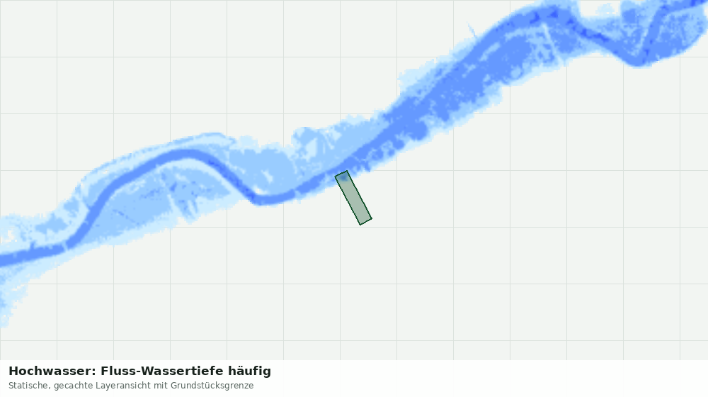 Statische Kartenansicht: Hochwasser: Fluss-Wassertiefe häufig