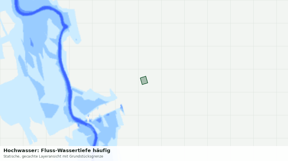 Statische Kartenansicht: Hochwasser: Fluss-Wassertiefe häufig